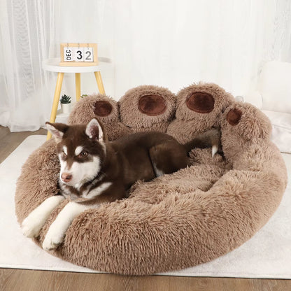 Premium Plush Dog Bed for Large Dogs - Winter-Ready Kennel Accessories and Comfortable Bedding for Cats and Puppies