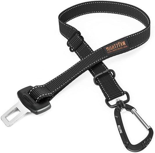 Ultimate Dog Car Safety Belt - Premium Universal Pet Restraint with Durable Metal Hardware and Adjustable Strap for Maximum Security in Black