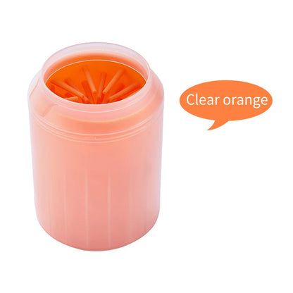Portable Soft Silicone Dog Paw Cleaner Cup with Combs - Efficient Outdoor Pet Foot Washing Solution