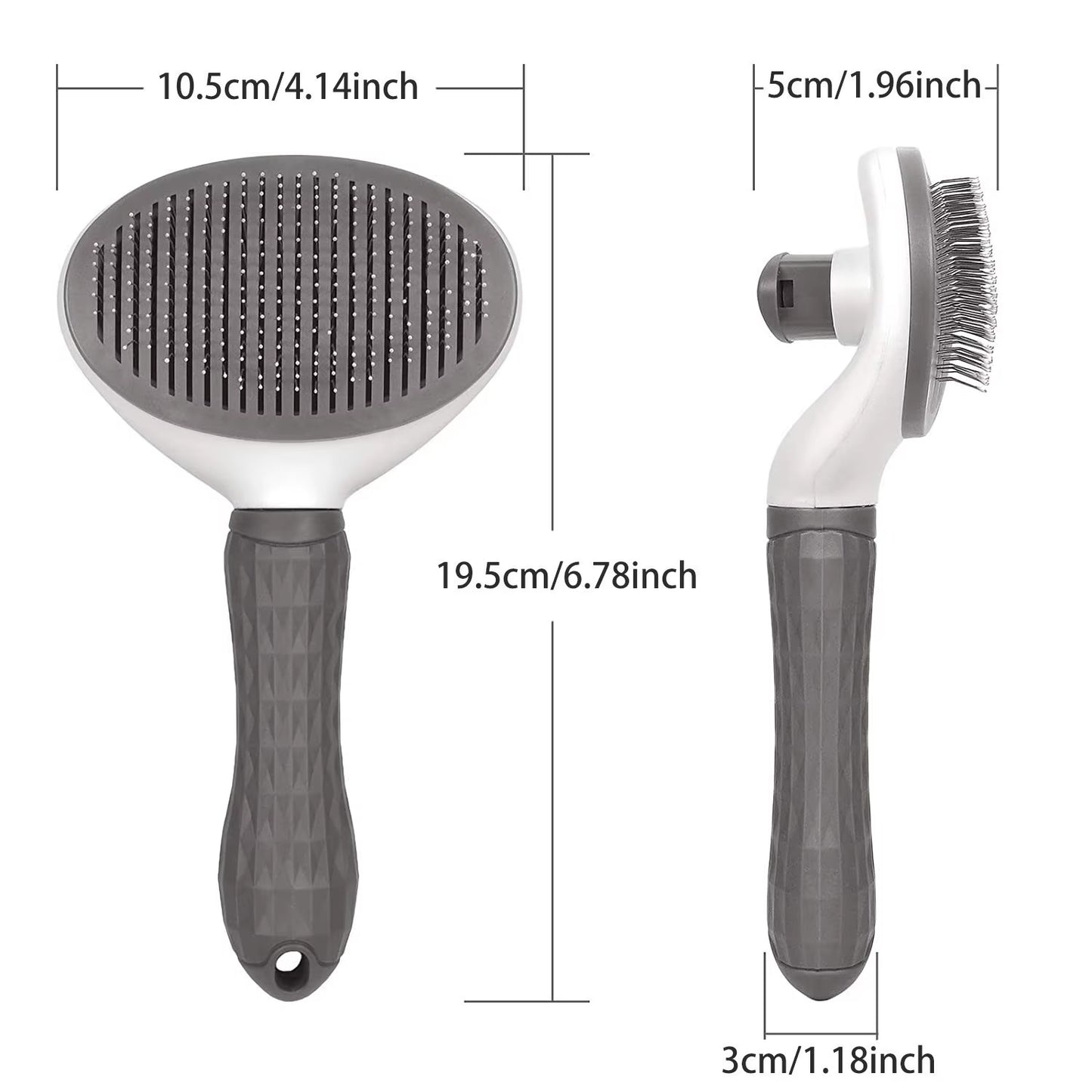 Self-Cleaning Pet Grooming Brush and Comb for Dogs and Cats - Dematting Tool and Hair Remover Accessories