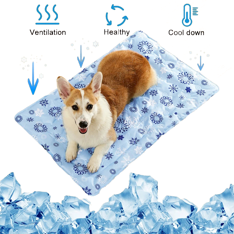 Revolutionary Pet Cooling Mat - Self-Cooling Pad for Dogs and Cats of All Sizes, Perfect for Indoor Relaxation