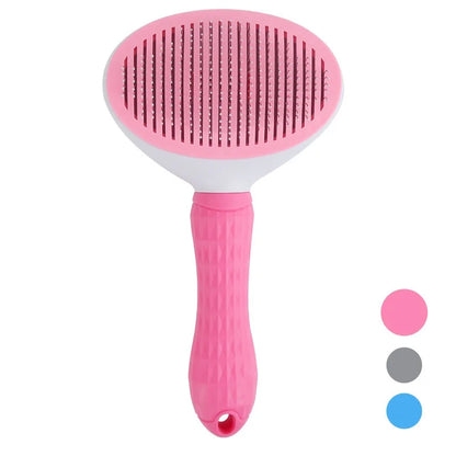 Self-Cleaning Pet Grooming Brush and Comb for Dogs and Cats - Dematting Tool and Hair Remover Accessories