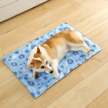 Revolutionary Pet Cooling Mat - Self-Cooling Pad for Dogs and Cats of All Sizes, Perfect for Indoor Relaxation