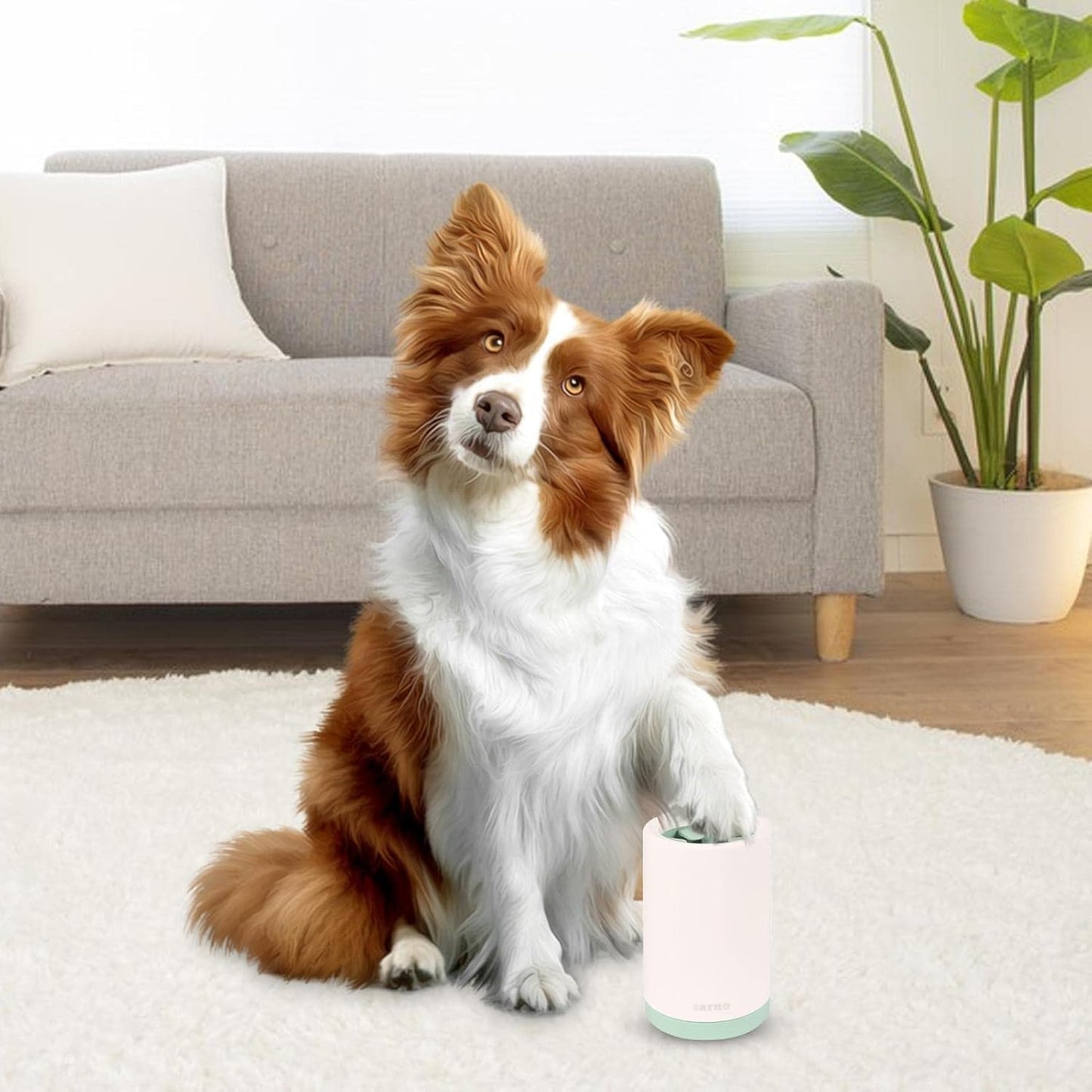 Pet Paw Washer - Detachable Dog and Cat Paw Cleaning Cup with Brush for Effective Paw Hygiene
