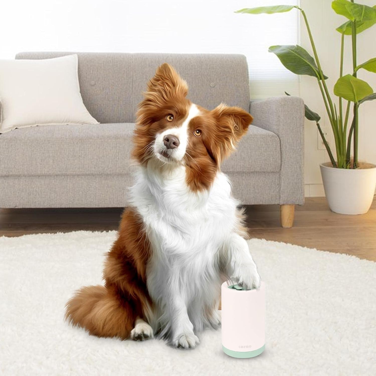 Pet Paw Washer - Detachable Dog and Cat Paw Cleaning Cup with Brush for Effective Paw Hygiene