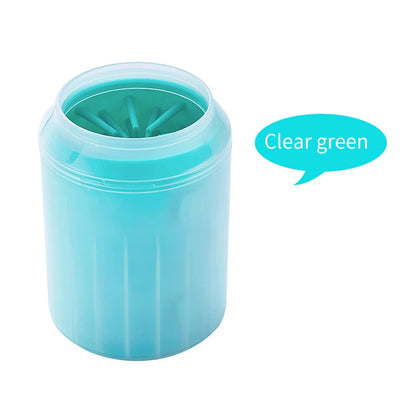Portable Soft Silicone Dog Paw Cleaner Cup with Combs - Efficient Outdoor Pet Foot Washing Solution
