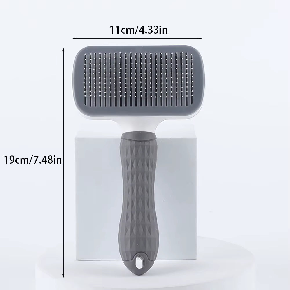Self-Cleaning Pet Grooming Brush and Comb for Dogs and Cats - Dematting Tool and Hair Remover Accessories