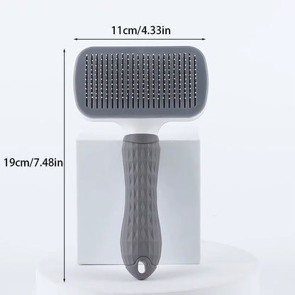 Self-Cleaning Pet Grooming Brush and Comb for Dogs and Cats - Dematting Tool and Hair Remover Accessories