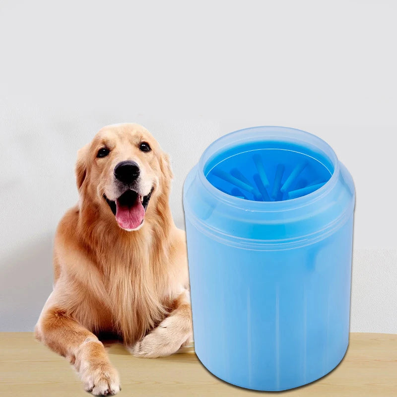Portable Soft Silicone Dog Paw Cleaner Cup with Combs - Efficient Outdoor Pet Foot Washing Solution