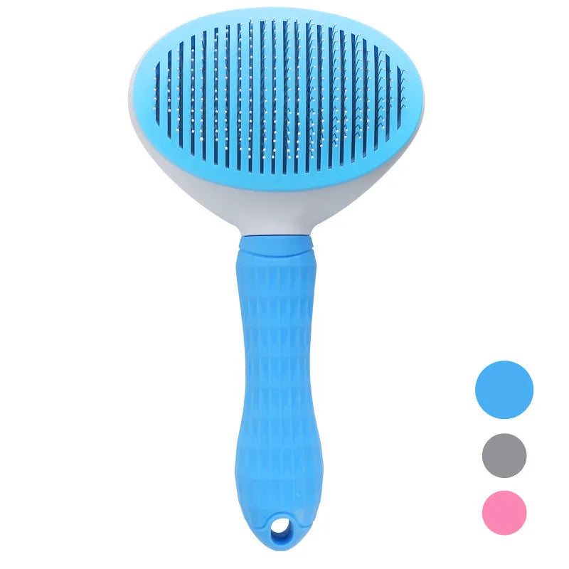 Self-Cleaning Pet Grooming Brush and Comb for Dogs and Cats - Dematting Tool and Hair Remover Accessories